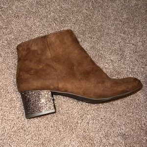 Brown & Sparkle Booties